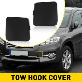 532860r040 Auxito 2pcs Front Tow Hook Bumper Cover For Cap 2011-2012 Toyota Rav4 Left And Right