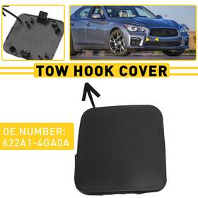 622a1-4ga0a Auxito 622a14ga0a 622a1 4ga0a Front Bumper Tow Hook Eye 2014-2017 Cover For Cap Infiniti Q50 Us