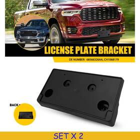 Auxito 68566326aa 2x Bumper License Plate Relocator Bracket Front For 2025-2026 Ram 1500 Rebel Rho