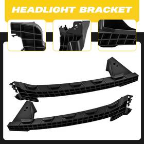 Auxito 71145-sza-a00 71140-sza-a00 2x Headlight Bumper Retainer Brackets For Honda Pilot 2009-2011 Driver Passenger