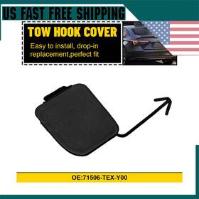 71506-tex-y00 Auxito For 2016-21 Honda Civic Rear Bumper Tow Hook Cap Cover Eye Access