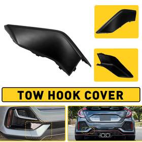 71506-tgg-a00 Auxito Rear Hook Tow Bumper Cover Fit Cap Honda 2016 Civic Hatchback 2017 2018-2021