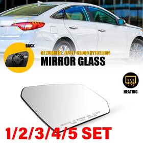 87611-c2000 Auxito Right Mirror Glass Heated For 2015-2019 Hyundai Sonata With Backing Plate 1-5set