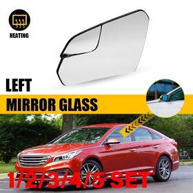 87621-c2000 Auxito Driver Side Mirror Glass For 2015-2019 Hyundai Sonata Heated With Backing 1-5set