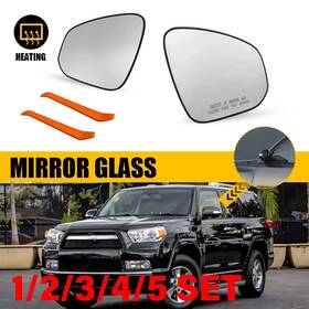 879310r080 Auxito Rearview Mirror Glass Heated Left And Right Side For 2016-21 Toyota Tacoma 1-5set