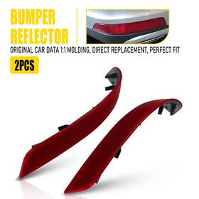 Hgd-gl550-10-12l Auxito Pair Rear Reflector For Bumper Mercedes-benz Gl X164 Gl350 Gl450 Gl550 2010-2012