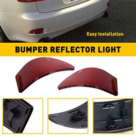 Hgd-is250-06-13 Auxito 2pcs For Lexus 2006-13 Is250 Is350 Rear Bumper Light Led Tail Fog Lamp Reflector