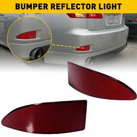 Ly012-1 Auxito 2pcs For 2006-13 Lexus Is250 Is350 Rear Bumper Light Case Tail Led Reflector L R