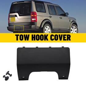 Tckg-lr3-05-09 Auxito Rear Bumper Car Tow Hook Eye Towing Cover Cap For Land Rover Lr3 Lr4 With Clips X