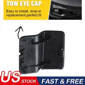 Tckg-murano-11-14 Auxito 62086-1gr0h For 2011-2014 Nissan Murano Front Bumper Unpainted Tow Eye Cap Black