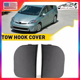 Tckg-prius-12-15 Auxito Fit For 2012-2015 Toyota Prius Left And Right Front Bumper Tow Hook Eye Cap Cover