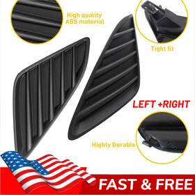 Wdk-camry-12-14le-l Auxito For Toyota Camry 2012-2014 Left Right Fog Light Covers Bumper Bezels Pair New