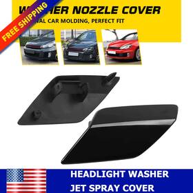 Xpd-bx-35411 Auxito Pair Front Headlight Washer Jet Spray Cover Cap For Vw Golf 6 Mk6 Gti 2009-2013