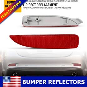 Xpd-xzd-89792 Auxito 2pcs Rear Bumper Trim Reflectors Lh Rh Set Red Fit Fits 2014-2018 Mazda 6