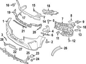 51-11-5-a3a-e08 Bmw Genuine Bumper Cover Support Rail