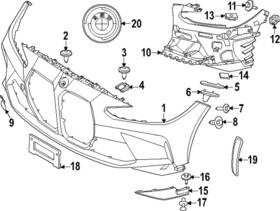 51-11-7-886-865 Bmw Genuine Support Panel Mount Kit