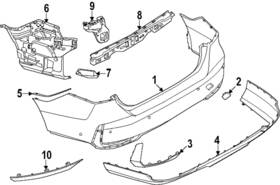 51-12-5-a5a-713 Bmw Genuine Bumper Cover