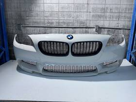 51118050638 Bmw 12-16 F10 M5 Front Bumper Cover Molding Panel Trim White Aftermarket