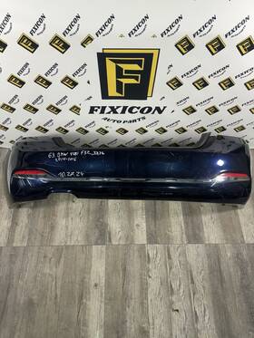 51127384599 Bmw 16-18 F30 Rear Bumper Cover With Pdc Sensor Assembly Oem Blue 320 328 330