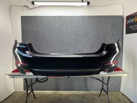 51127475601 Bmw 17-20 G30 Rear Bumper Cover With Pdc Assembly Black Sapphire Metallic Oem B8