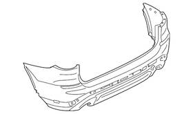 51127488229 Bmw New Genuine Bumper Trim Panel Primed R 2018-2021 Oe