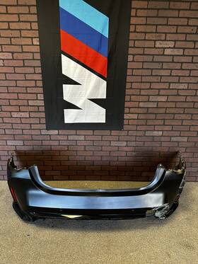 51128074696 Bmw M4 G82 G83 Rear Bumper Cover Skin Assembly 8074696 2021 - 2024 Oem Damaged