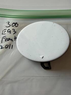 7227890 Bmw 10-13 3 Series E92 E93 Front Bumper Tow Cover Cap Towing Eye 300 White