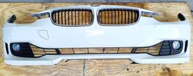 7266198 Bmw 12-15 3 328i F30 Front Bumper Cover Shell Panel Assembly With Grille Emblem Oem