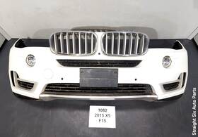 7378559 Bmw 14-18 Oem F15 X5 Front Bumper Cover Complete With Grilles White 300