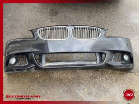 8048670 Bmw 11-13 Oem F10 Front Bumper Cover Complete M Sport With Grilles Pdc Gray