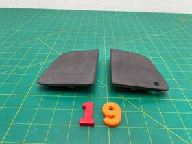 8398011 Bmw 96-99 Z3 E36/7 Front Bumper Right And Left Fog Light Cover Pair Set Oem