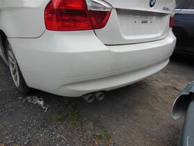 Bcr-50317 Bmw 2007 2008 328i 328xi Sedan Rear Bumper Cover Without Park Assist Oem 300 White