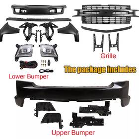 Store2024 Bodykits Gm1002875 Front Bumper Set For 2019 2020 2021 2022 Chevrolet Silverado 1500 Replacement
