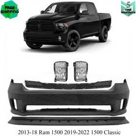 9606787 Brand New Front Bumper Cover Kit For 2013-18 Ram 1500 2019-2022 Classic