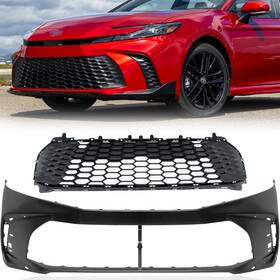 To1000494 Branded Unpainted Front Bumper Cover And Grille For 2025-2026 Toyota Camry Se/xse Hybrid