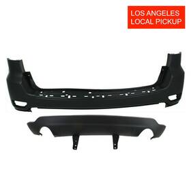 Brands Fitparts 601968958336 Rear Bumper Cover Kit For 2011-2022 Jeep Grand Cherokee Without Park Hls La