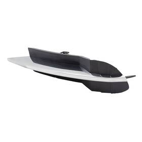 1449-0042l Brock Drivers Lower Outer Grille Cover Chrome Trim For 08-12 Chevrolet Malibu Lt Ls
