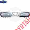 Bu05-67r Golden Star 1967 Gto Rear Bumper With Reverse Light Housing Cut-outs 1571a
