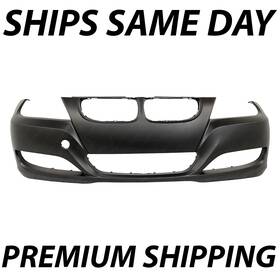 Bm1000212 Bumpers That Deliver Primered Front Bumper Cover Ships Unfolded For 2009-2012 Bmw 3-series