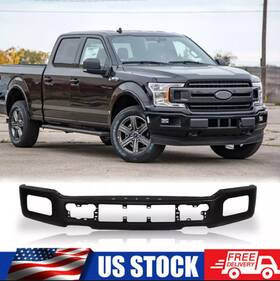 Jl3z17757eptm Bumpers That Deliver Black Steel Front Bumper Face Bar For 2018-2020 Ford F-150 With Fog Light Holes