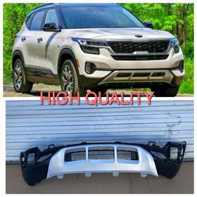 Ki1015117 Bumpers That Deliver Textured Black Front Lower Bumper With Skid For 2021 2022 2023 Kia Seltos