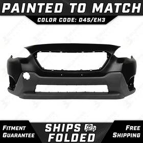 Su1000195 Bumpers That Deliver New Painted D4s/eh3 - Black Front Bumper Cover For 2021-2023 Subaru Crosstrek