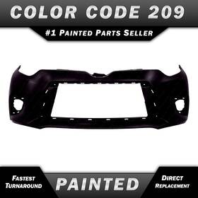 To1000399 Bumpers That Deliver New Painted 209 - Black Front Bumper Cover Fascia For 2014-2016 Toyota Corolla