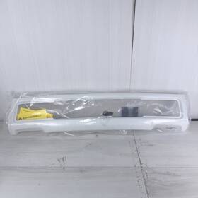 Ef0410 Bumpershellz Gloss White Front Bumper Center-cap Overlay Cover / For 2018-2020 F150 With Hooks