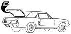C5zz-6543720-r  Daniel Carpenter Ford Mustang Coupe Or Convertible Trunk Seal