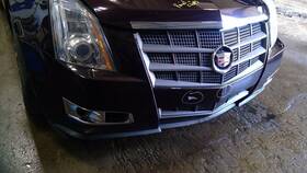 105-00358c Cadillac Wa519q Burgundy Front Bumper With Headlamp Washers Without Grille 09-13 Cts