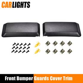 C-02bup1202zbk Carlights 2x Front Lower Bumper Left Right Side End Cover Cap Fit For 2018-20 Ford F-150