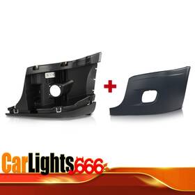 C-02bup5951lgy Carlights Fit For 08-17 Freightliner Cascadia Bumper Reinforcement And End Cover Driver Side