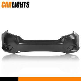 Ho1100296 Carlights Rear Bumper Cover Black Plastic Fit For 2016-21 Honda Civic Sedan