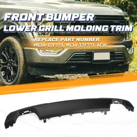 Ml34-17f771 Carlor Bmp19bk For 2021 2022 2023 Ford F150 Front Bumper Lower Grill Molding Trim